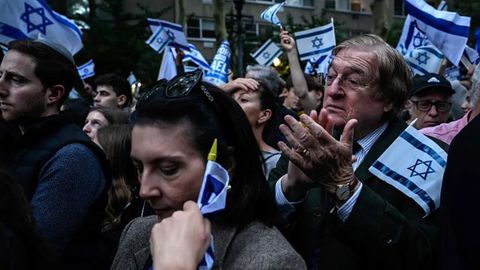 Una manifestaci�n en apoyo a Israel en la ciudad de Nueva York (EE. UU.) tras el ataque de Ham�s del 8 de octubre del 2023.