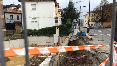 Estado de las obras en el camino de la Tejerona