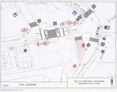 Mapa con los cambios enviado por el Concello a la comunidad escolar.