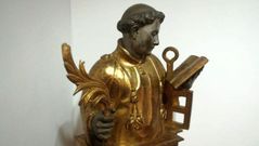 En el Museo de Arte Sacro de Monforte se conserva un relicario del siglo XVII con la imagen de san Lorenzo que perteneci� a la colecci�n personal  del s�ptimo conde de Lemos