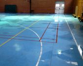 As� amaneci� el viernes el gimnasio de Carril, uno de los tres centros de Pontevedra que imparten el ciclo de Actividades Deportivas. 