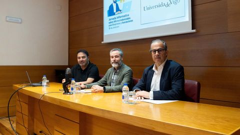 Francisco Javier Rodríguez, Fernando Cerdeira y Jaime Pereira, ayer en la CEO