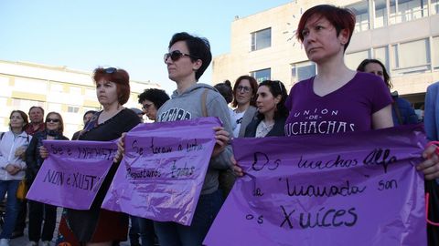 Protesta en Boiro