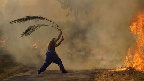 imagen de archivo de un incendio el pasado verano.