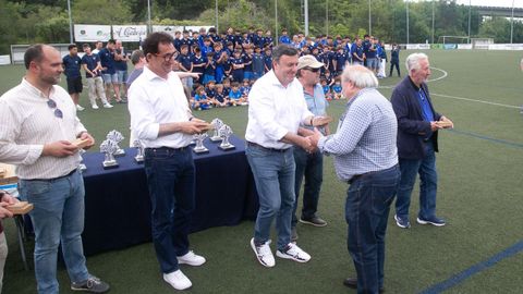 Valent�n Gonz�lez Formoso en la celebraci�n del 75 aniversario del Eume Deportivo