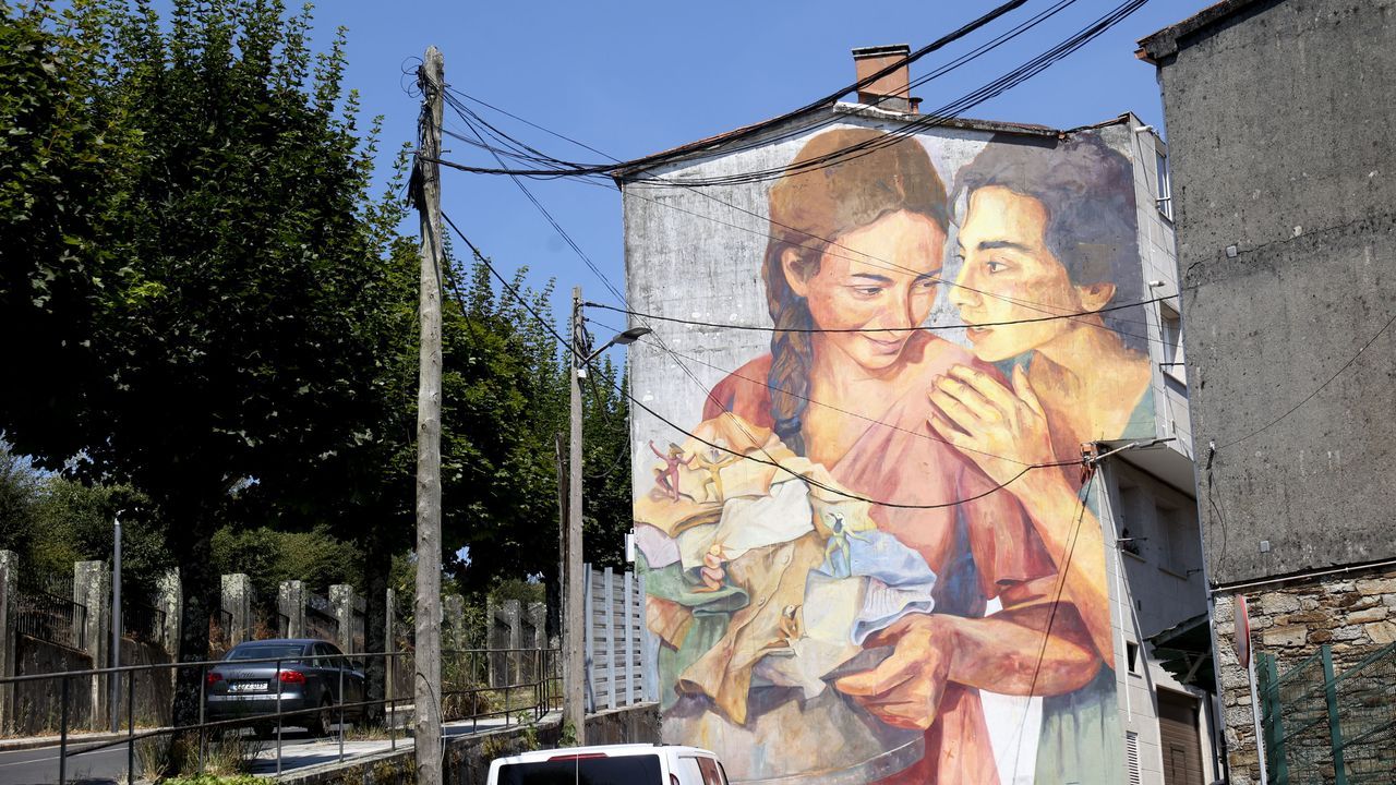 Cuatro murales más, el legado del último Delas Fest en Santiago, Negreira y Brión