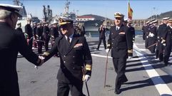 El almirante de la Acci�n Naval Manuel Garat visita el Arsenal de Ferrol