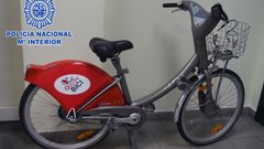 Bicis municipal de Gij�n sustra�da que se utilizaba para robar en coches