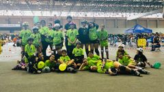 Patinadores del anfitrin Meigas Rodas, en el Open Vila Termal