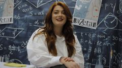 Tamara Pazos durante la presentaci�n de su libro en A Coru�a. 