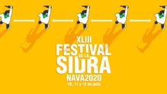 Cartel del XLIII Festival de la Sidra de Nava 2020, que se celebrar�, principalmente, de manera telem�tica