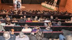 El acto oficial de ingreso de Javier L�pez Viana como acad�mico atrajo a un p�blico numeroso al auditorio municipal de Chantada