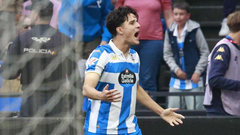 No� Carrillo, tras marcar el segundo gol en el partido ante el Legan�s.