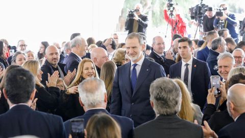 Felipe VI, en los actos conmemorativos por la inhumaci�n del literato Rafael Altamira y su esposa Pilar Redondo en el cementerio de El Campello, en Alicante