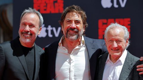 El actor espa�ol, acompa�ado por Denis Villeneuve y Michael Mann
