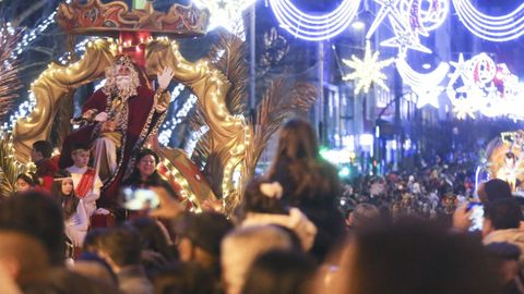 Cabalgata de Reyes en Ferrol, en el 2020.