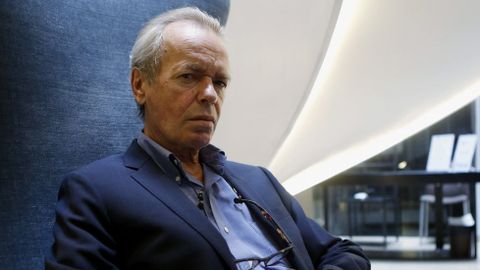 Martin Amis, durante la presentación de «La zona de interés» el pasado 1 de octubre en Barcelona