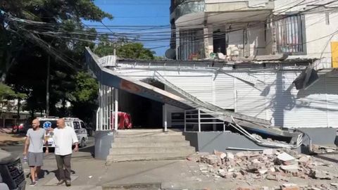 Da�os por el terremoto en Cali