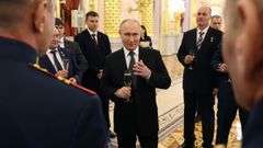 Putin, el viernes durante la ceremonia de condecoraciones a combatientes en la invasi�n de Ucrania.