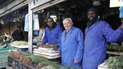 Birahim y Bahe Diaye, junto a Samuel Prez
