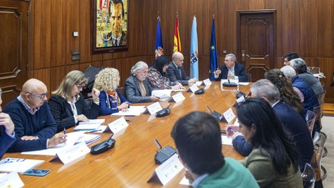 Reunin de la Mesa Termal en la Diputacin de Ourense.