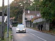 La Guardia Civil, durante la bsqueda ayer entre Negreira y A Baa. 