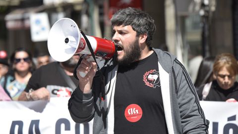 Primero de Mayo en Pontevedra: manifestaci�n de la CIG