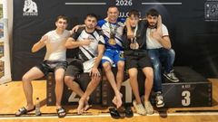Integrantes del Giulliano Pereira Brazilian Jiu-Jitsu en el torneo de Noia.