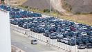 La llegada a Ferrol del primer barco con coches de la china SAIC