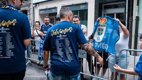 Celebraci�n del ascenso a Primera Divisi�n del Real Oviedo