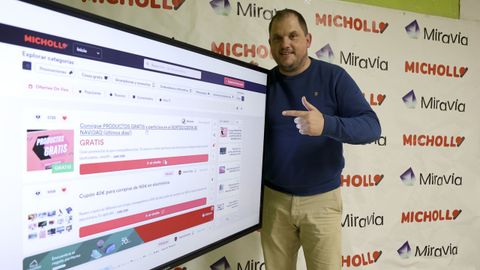 Alberto Cinza, empresario e informático ferrolano que impulsa la plataforma MiChollo desde Neda