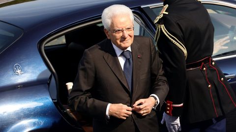El presidente de Italia Sergio Mattarella