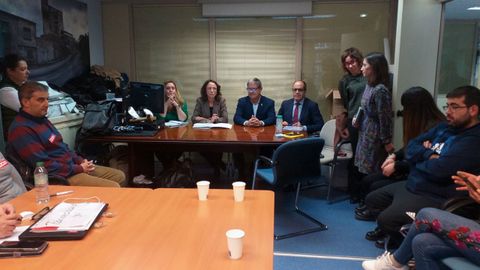 De izquierda a derecha, la gerente del ERA, Nerea Monroy; la consejera de Derechos Sociales y Bienestar, Melania �lvarez; el director general de Promocion de la Autonom�a Personal y Mayores, Enrique Rodr�guez Nu�o, y el director de Funci�n P�blica, Miguel �ngel Rodr�guez.