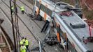 | EFE.Imagen del tren que descarril� en la misma l�nea el pasado mes de noviembre 