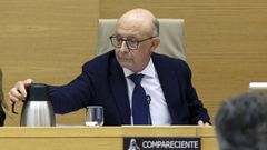 El exministro de Hacienda, Cristbal Montoro, en el Congreso.