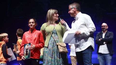 Un momento de la XIV edicin de los Premios Lder del ftbol base lucense