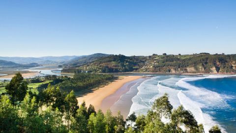 Playa de Rodiles, en Villaviciosa