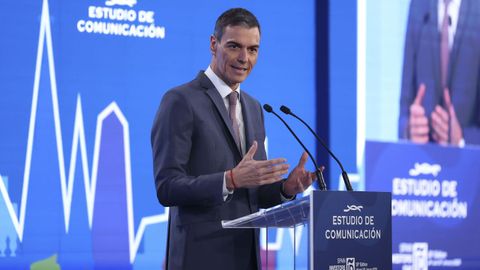 Pedro S�nchez, durante su intervenci�n en el Spain Investors Day