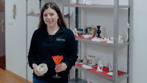 Carolina Aceredo ha puesto en marcha un espacio para talleres creativos en Ourense.