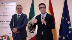 El vicepresidente primero del Gobierno, Carlos Cuerpo, junto al secretario de Econom�a de M�xico, Marcelo Ebrad
