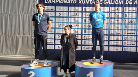 Elian Numa y Anxo, en el podio gallego de los 800 metros