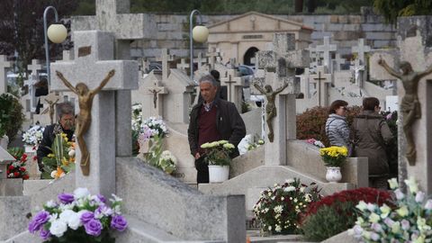 Imagen de archivo, en los cementerios de Ourense