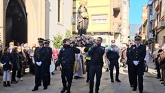 Un momento de la procesin que recorri varias calles del casco viejo