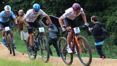 Pablo Rodrguez en el campeonato europeo de XCO con la seleccin espaola en Mnich.