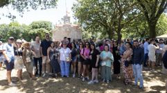 Os mozos seguen cumprindo coa tradici�n de acudir � romar�a de Santa Margarida