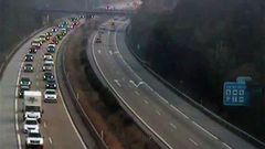 Atasco en la autopita Y