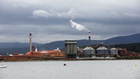 Vista de Alcoa San Cibrao desde Mors