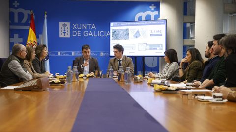 Román Rodríguez, este viernes en Lugo
