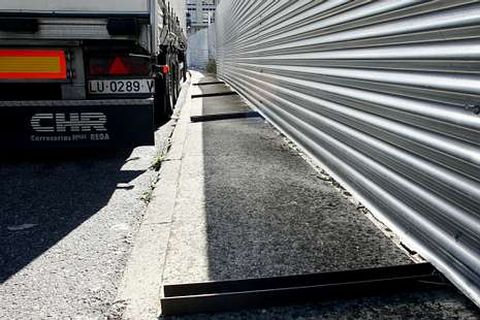 Cierre de la obra que a la que alude la iniciativa del PP.