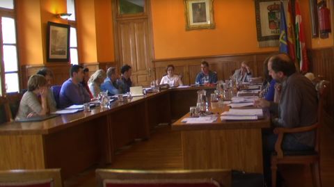 Pleno de la corporaci�n de Aller.Pleno de la corporaci�n de Aller